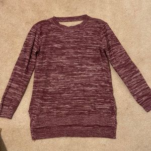 Madison Lilly Acrylic Ladies Sweater, color is purple, size Medium. Never worn